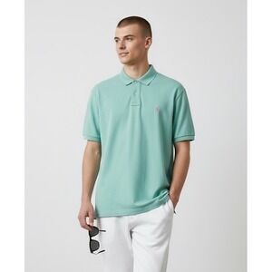 Polo Ralph Lauren Shirt Mens XL Aqua Blue Green Classic Fit Pony 100% Cotton